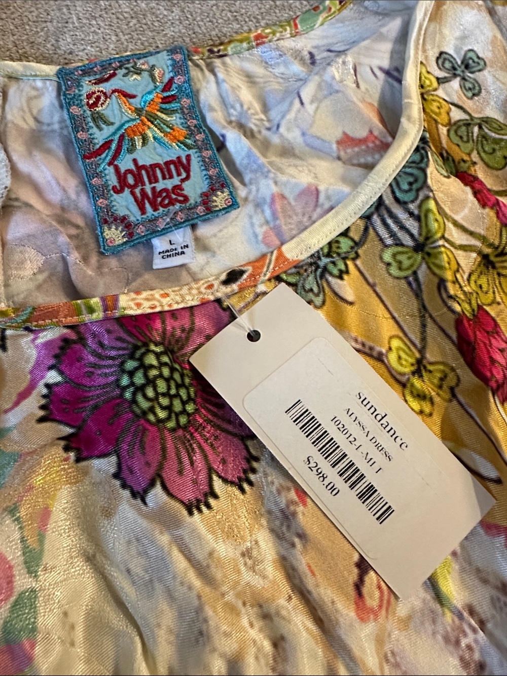 Johnny Was Multicolor Floral Patchwork Maxi Dress - Sundance - Picture 2 of 4